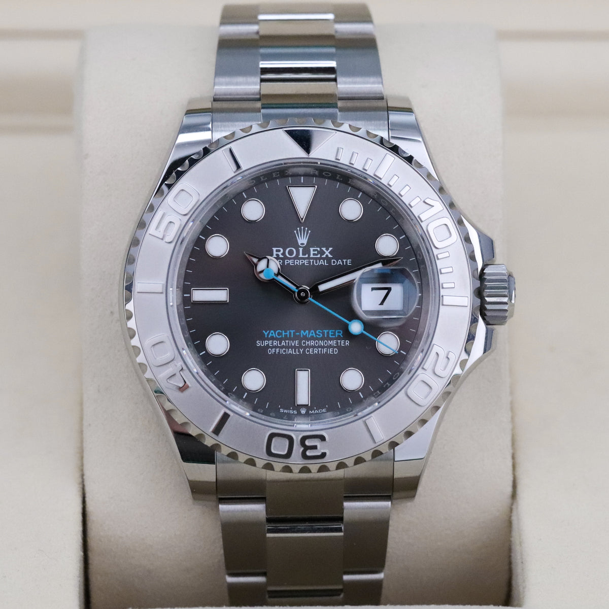 Rolex Yachtmaster [2025 Complete] 40mm Steel Case Silver Dial Silver Platinum Bezel Steel Oyster 126622