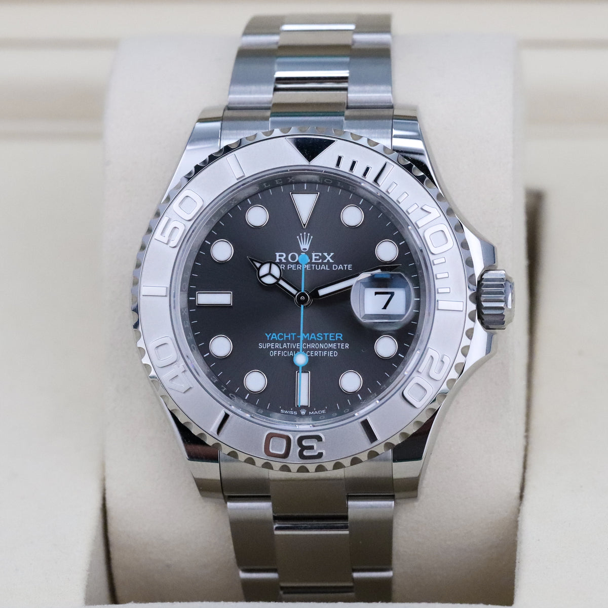 Rolex Yachtmaster [2025 Complete] 40mm Steel Case Silver Dial Silver Platinum Bezel Steel Oyster 126622