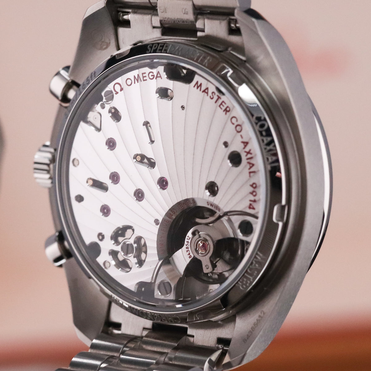 Omega Speedmaster Moonphase [2025 Complete] 43mm Steel Meteorite Gray Dial Blue Bezel Steel Bracelet 304.30.43.52.06.001