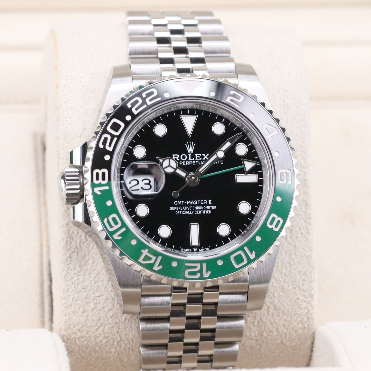 Rolex GMT-Master II Sprite [Complete Set NEW] 40mm Green Black Ceramic Bezel 126720VTNR