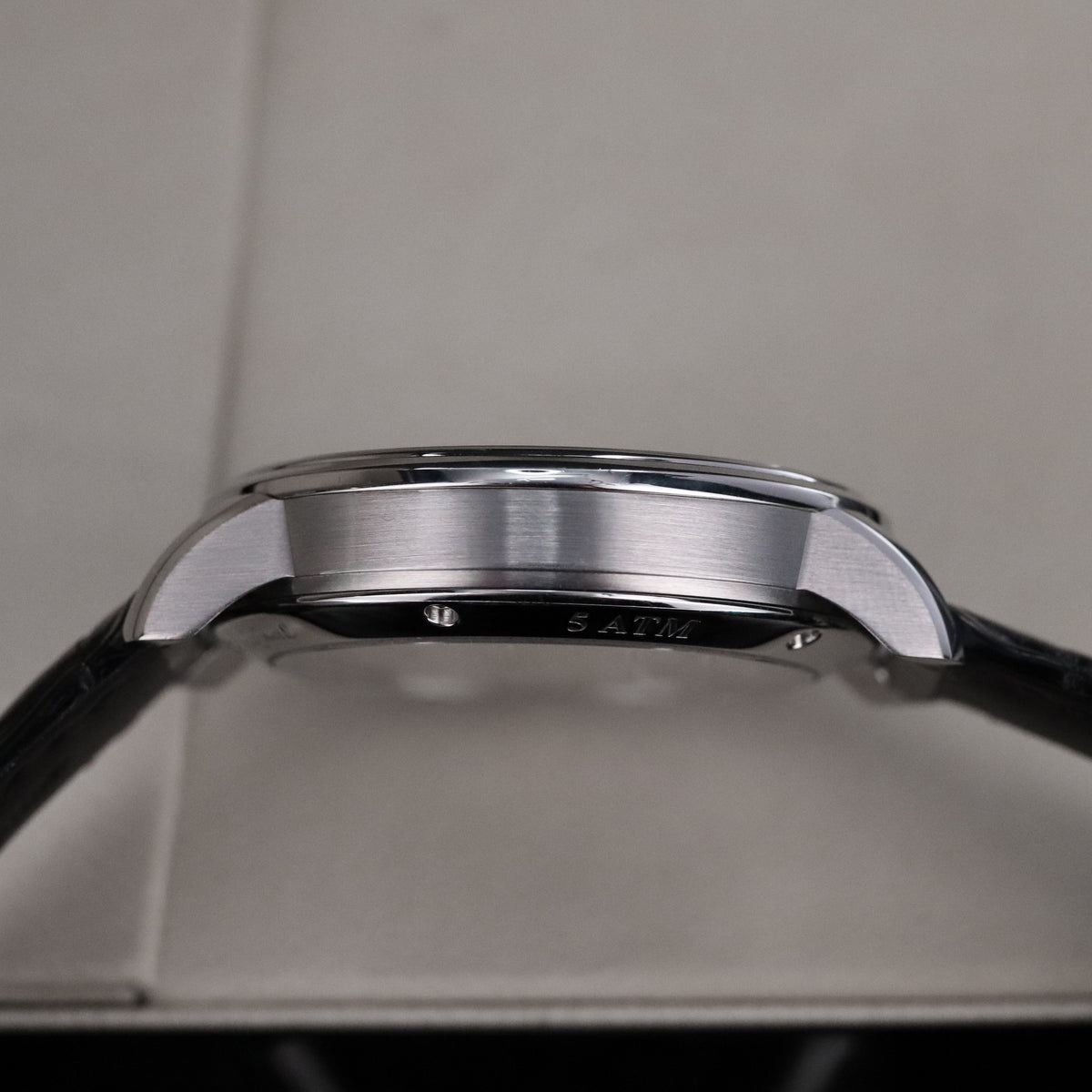 Glashütte Original PanoReserve 40mm Stainless Steel Case Dark Gray Dial Leather Alligator Strap Deployment Clasp  1-65-01-23-12-62