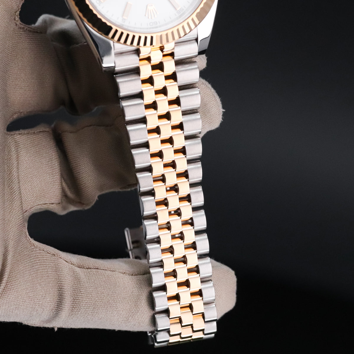 Rolex Datejust [2020 Complete] 41mm Steel Case White Dial Fluted Jubilee Two Tone Bracelet 126333