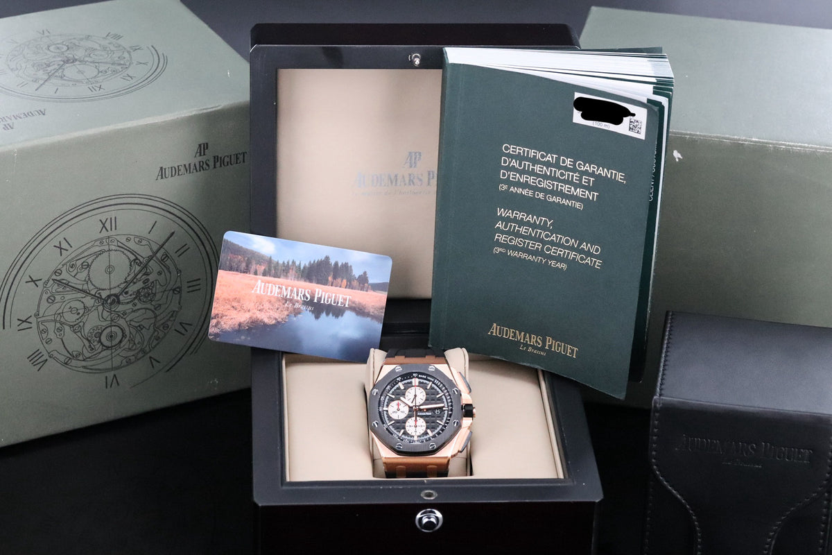 Audemars Piguet Royal Oak Offshore 44mm Rose Gold Black Ceramic 26401RO.OO.A002.CA.01