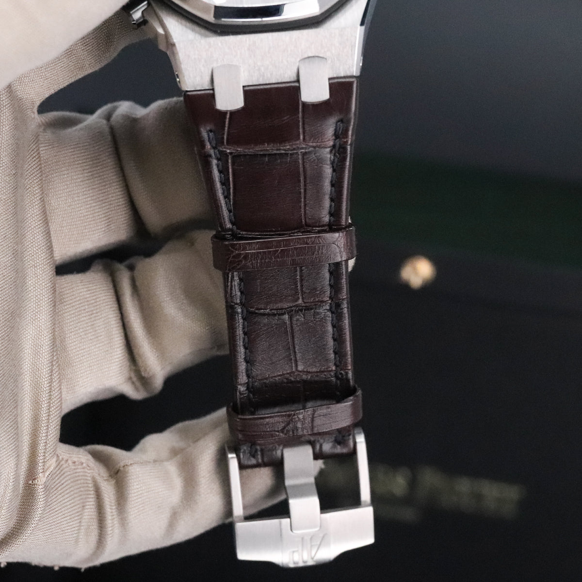 Audemars Piguet Royal Oak Offshore Chronograph [2021 COMPLETE] 42mm Steel Case, Brown Tapisserie Dial, Steel Silver Bezel Brown Leather Strap 26470ST