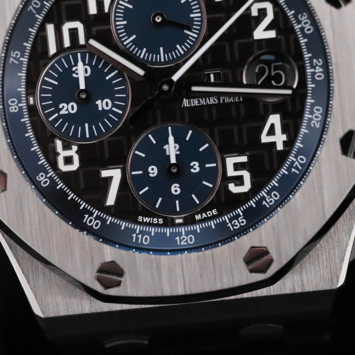 Audemars Piguet Royal Oak Offshore Chronograph [2021 COMPLETE] 42mm Steel Case, Brown Tapisserie Dial, Steel Silver Bezel Brown Leather Strap 26470ST