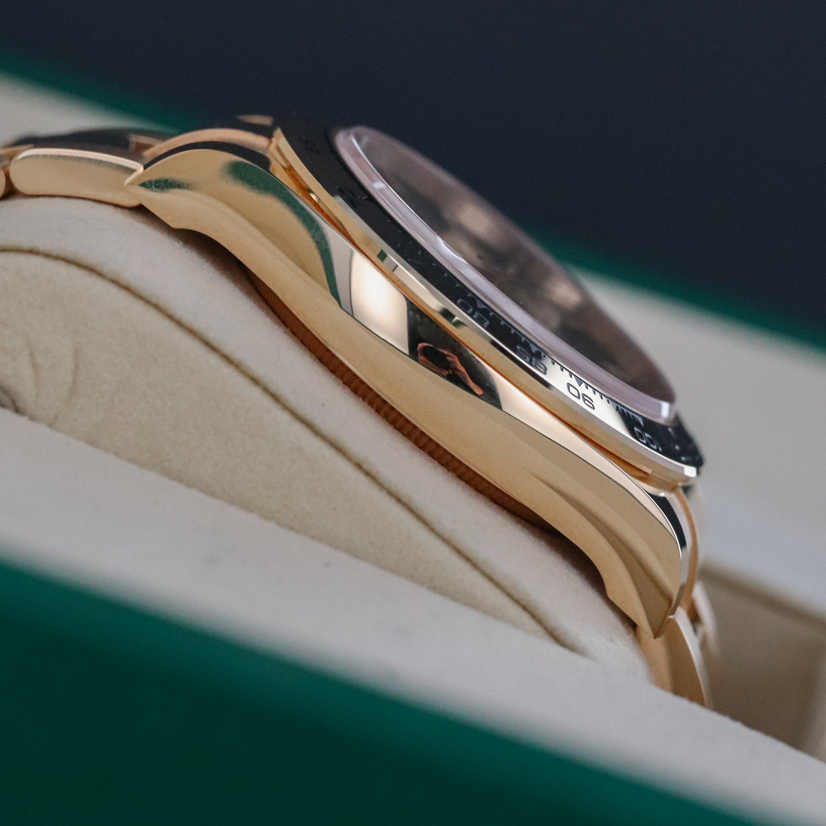 Rolex Daytona John Mayer 2025 Complete 40mm Yellow Gold Green Dial Yellow Gold Bezel and Bracelet 126508