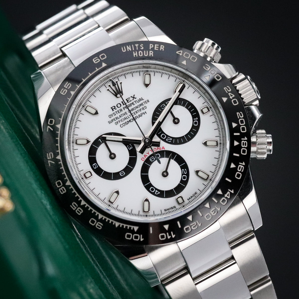 Rolex Daytona Panda 2021 Complete 40mm Stainless Steel Case White Dial Black Ceramic Bezel Oyster Bracelet 116500LN