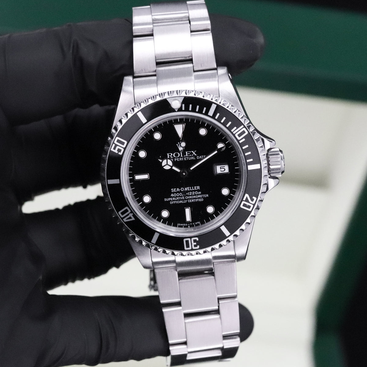 Rolex Sea Dweller [COMPLETE RSC Serviced 2022] 40mm Steel Case Black Dial Black Steel Bezel Oyster Bracelet 16600