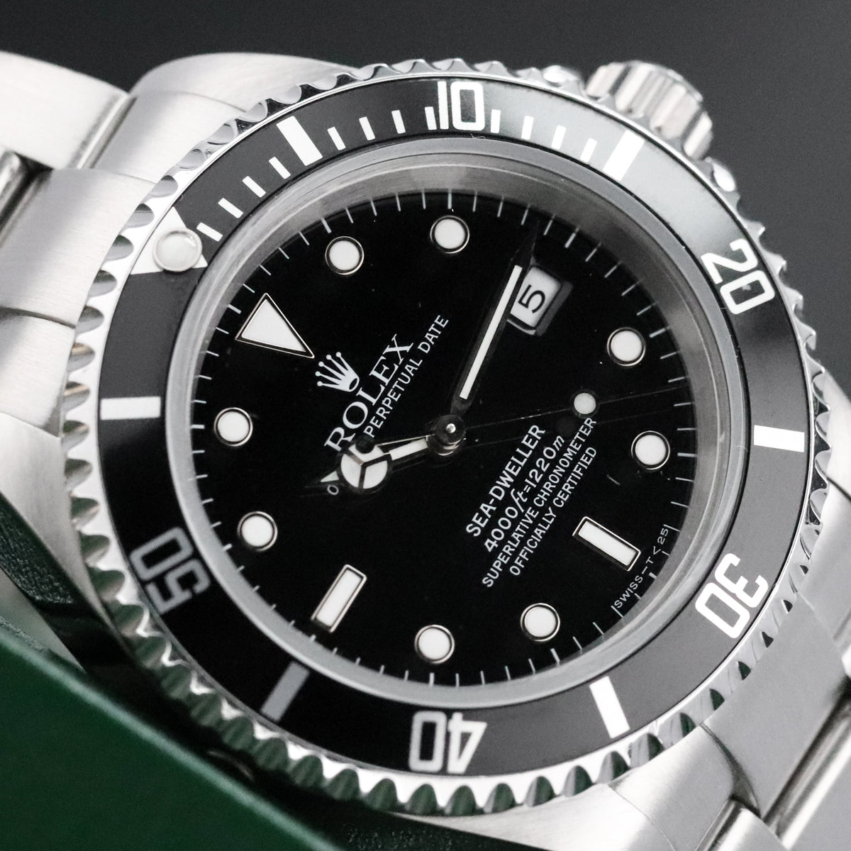 Rolex Sea Dweller [COMPLETE RSC Serviced 2022] 40mm Steel Case Black Dial Black Steel Bezel Oyster Bracelet 16600