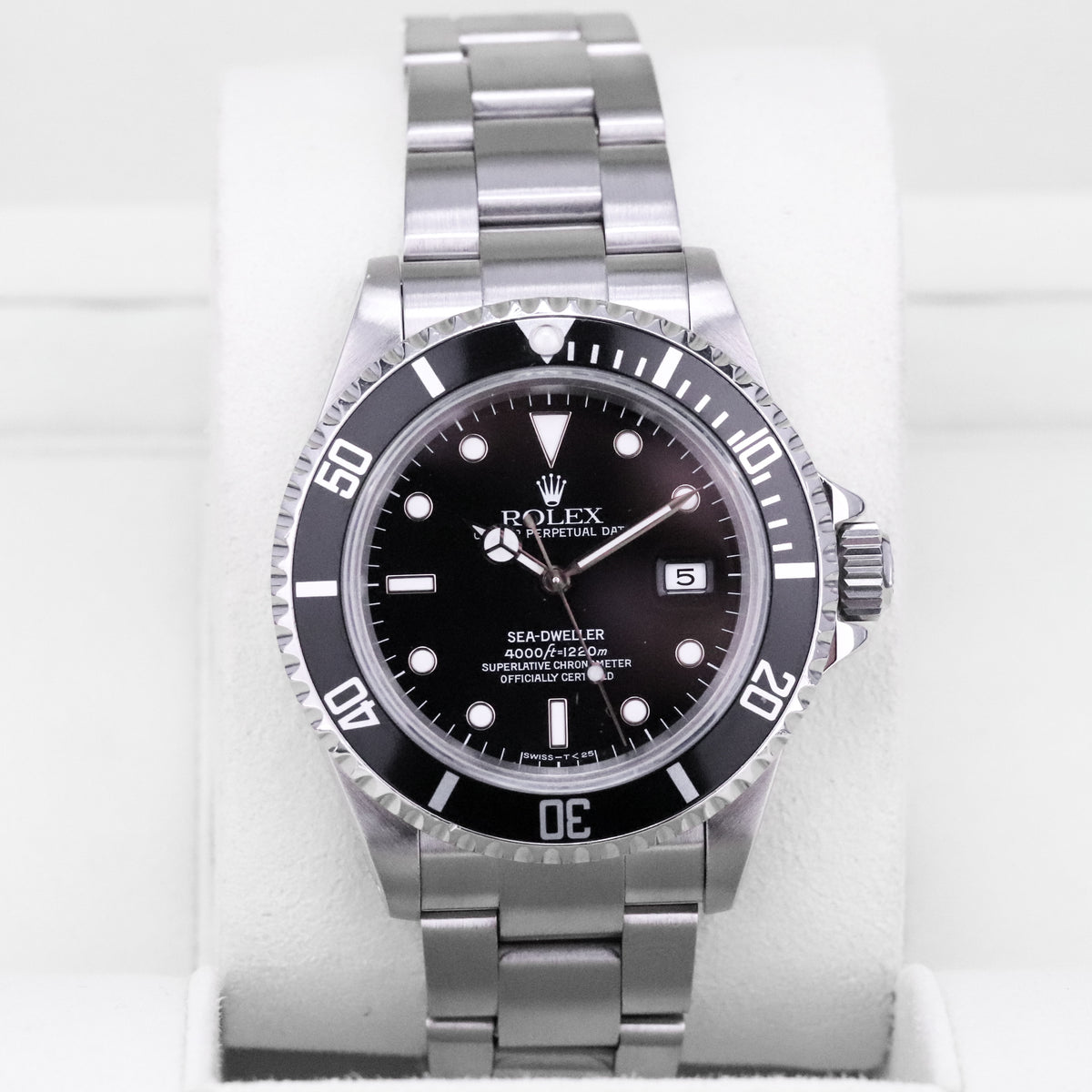 Rolex Sea Dweller [COMPLETE RSC Serviced 2022] 40mm Steel Case Black Dial Black Steel Bezel Oyster Bracelet 16600