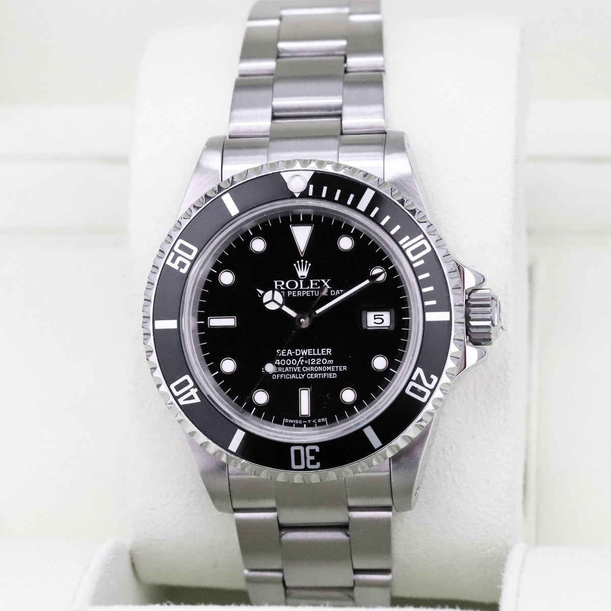 Rolex Sea Dweller [COMPLETE RSC Serviced 2022] 40mm Steel Case Black Dial Black Steel Bezel Oyster Bracelet 16600
