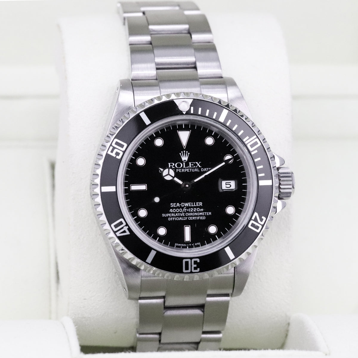 Rolex Sea Dweller [COMPLETE RSC Serviced 2022] 40mm Steel Case Black Dial Black Steel Bezel Oyster Bracelet 16600