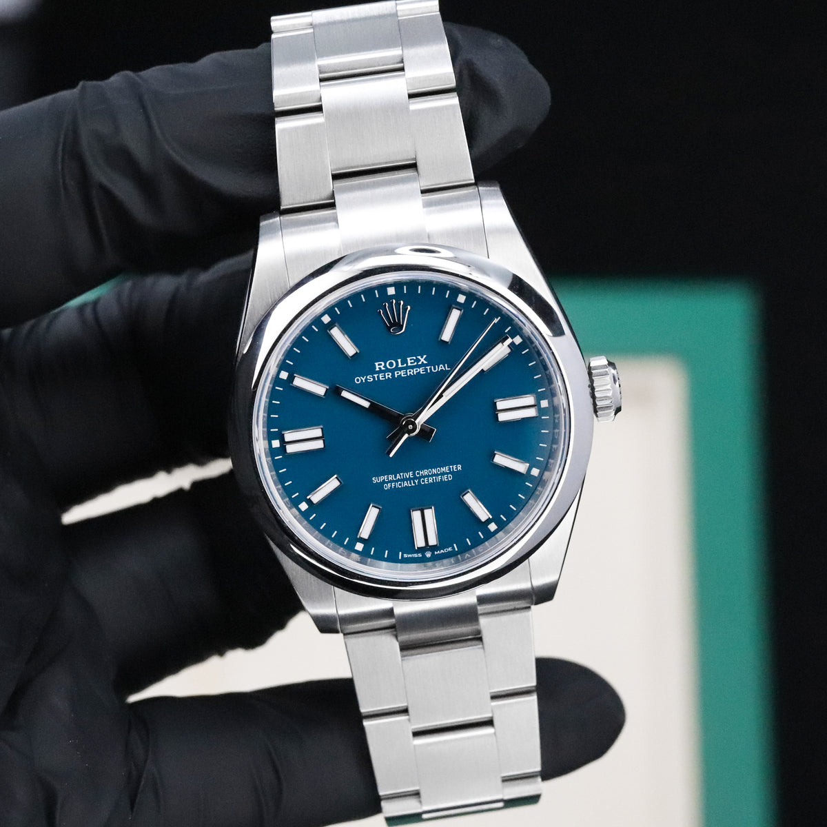Rolex Oyster Perpetual [2025 COMPLETE] 41mm Steel Case Blue Dial Silver Steel Bezel Oyster Bracelet 134300
