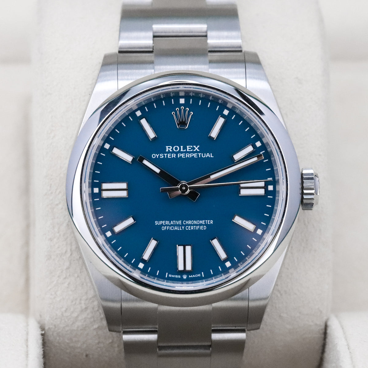 Rolex Oyster Perpetual [2025 COMPLETE] 41mm Steel Case Blue Dial Silver Steel Bezel Oyster Bracelet 134300
