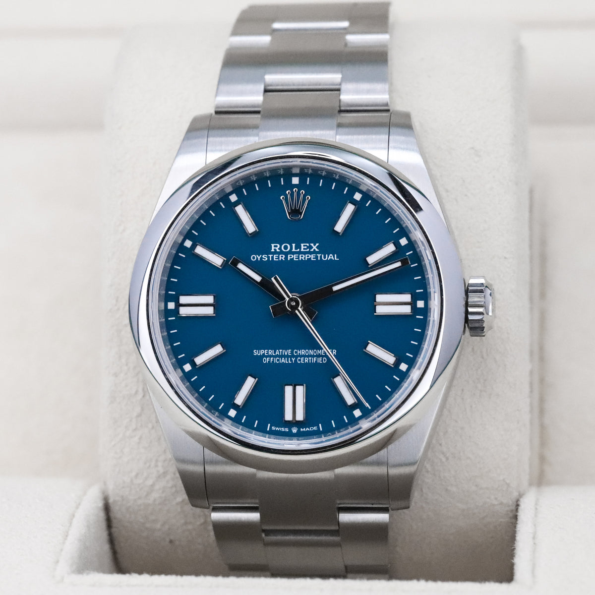 Rolex Oyster Perpetual [2025 COMPLETE] 41mm Steel Case Blue Dial Silver Steel Bezel Oyster Bracelet 134300