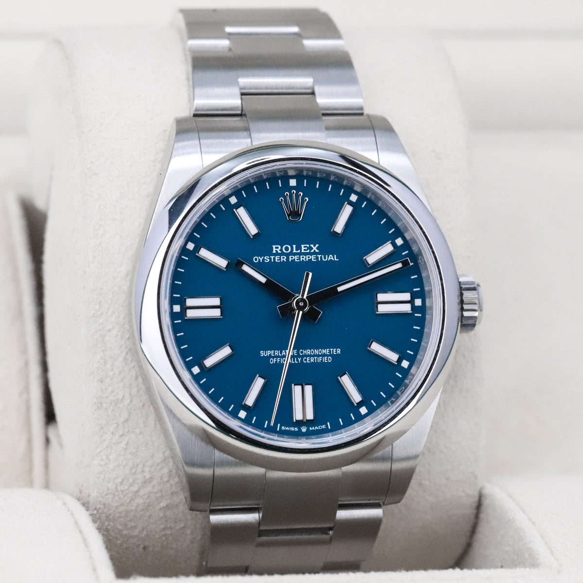 Rolex Oyster Perpetual [2025 COMPLETE] 41mm Steel Case Blue Dial Silver Steel Bezel Oyster Bracelet 134300
