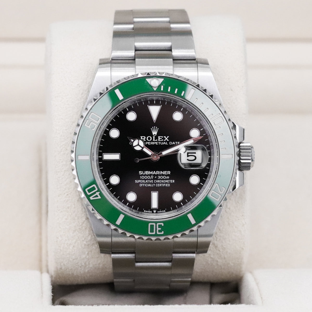 Rolex Submariner Starbucks [2024 Complete] 41mm Steel Case Black Dial Green Ceramic Bezel Oyster 126610LV
