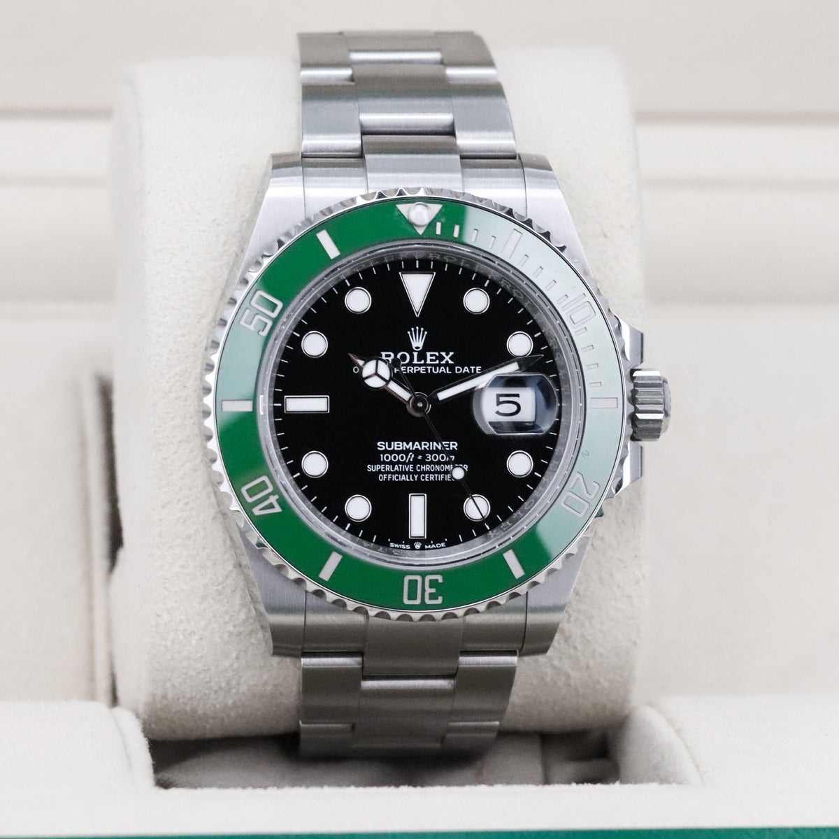 Rolex Submariner Starbucks [2024 Complete] 41mm Steel Case Black Dial Green Ceramic Bezel Oyster 126610LV
