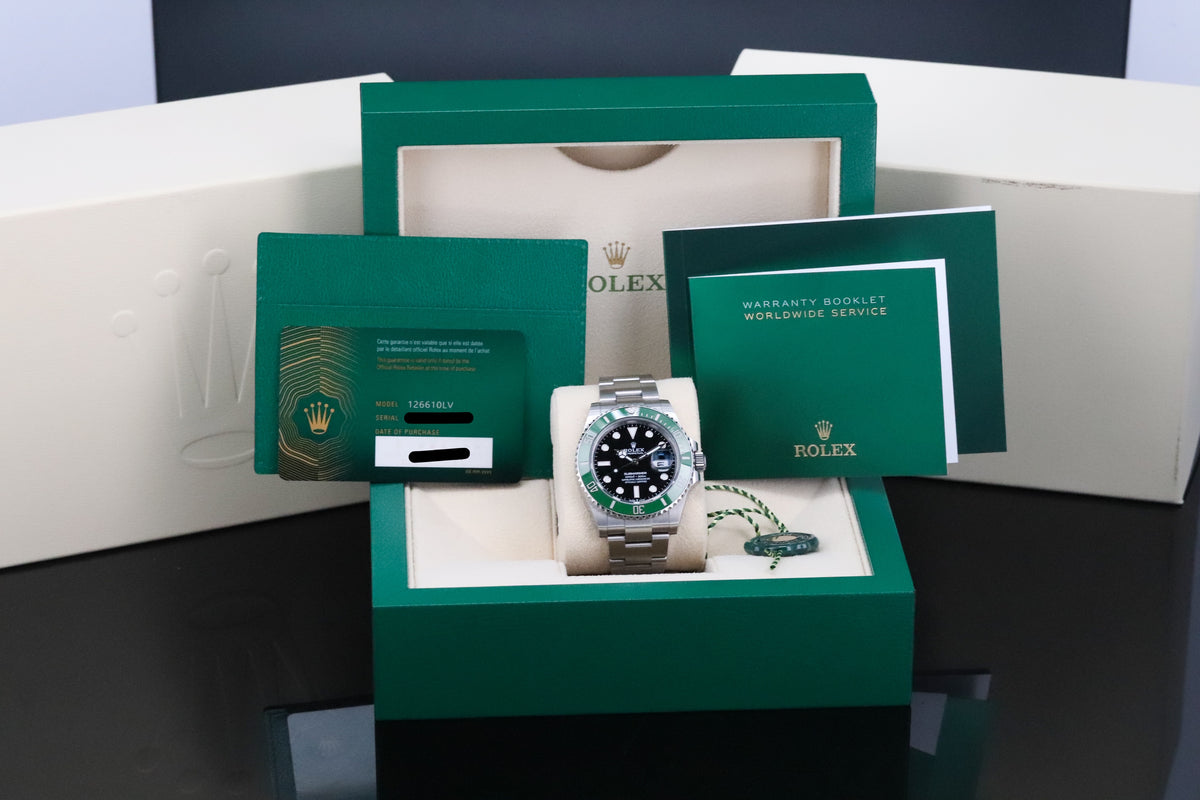 Rolex Submariner Starbucks [2024 Complete] 41mm Steel Case Black Dial Green Ceramic Bezel Oyster 126610LV