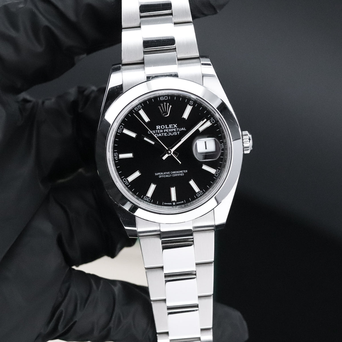 Rolex Datejust [2022 COMPLETE] 41mm Steel Case Black Dial Steel Silver Bezel Oyster Bracelet 126300