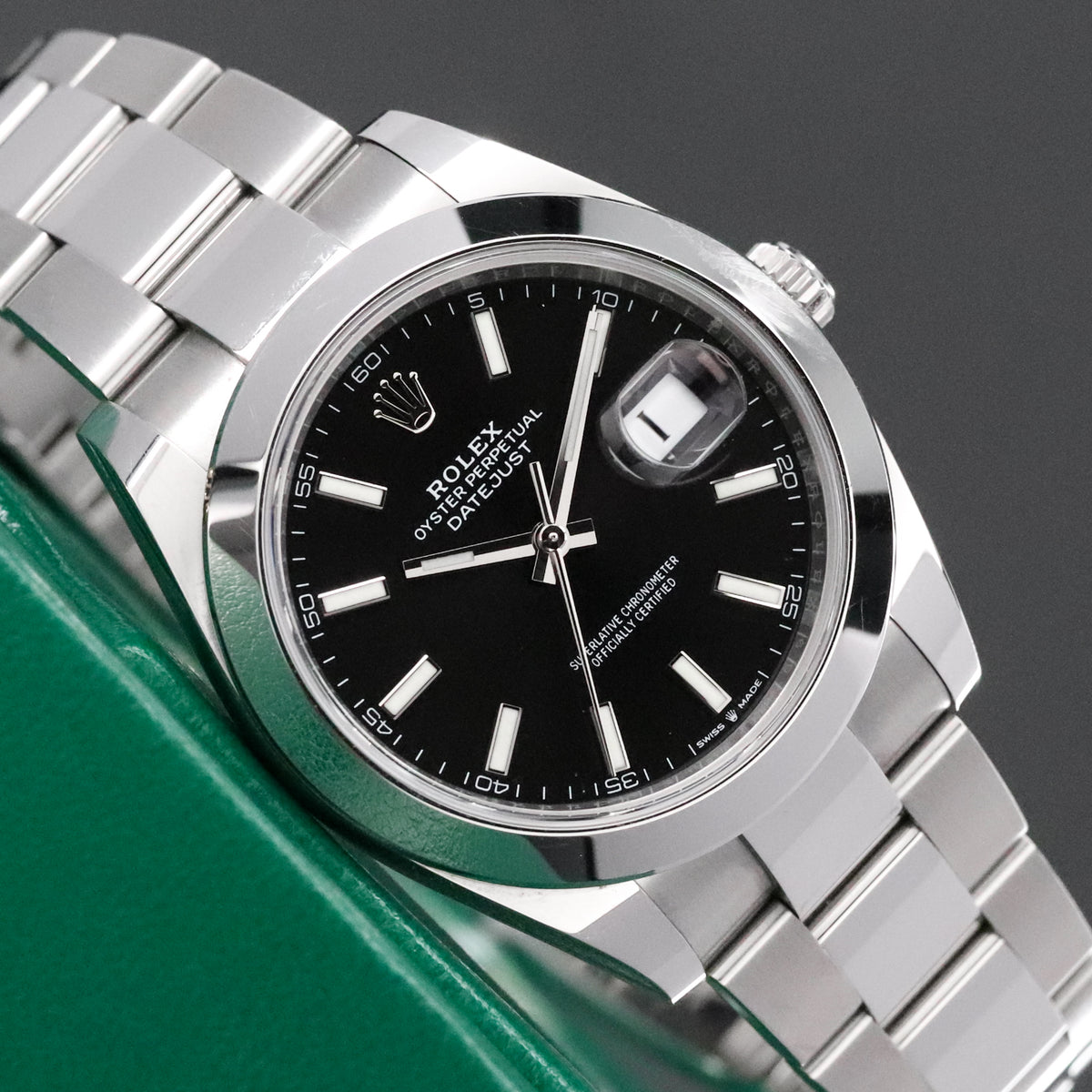 Rolex Datejust [2022 COMPLETE] 41mm Steel Case Black Dial Steel Silver Bezel Oyster Bracelet 126300