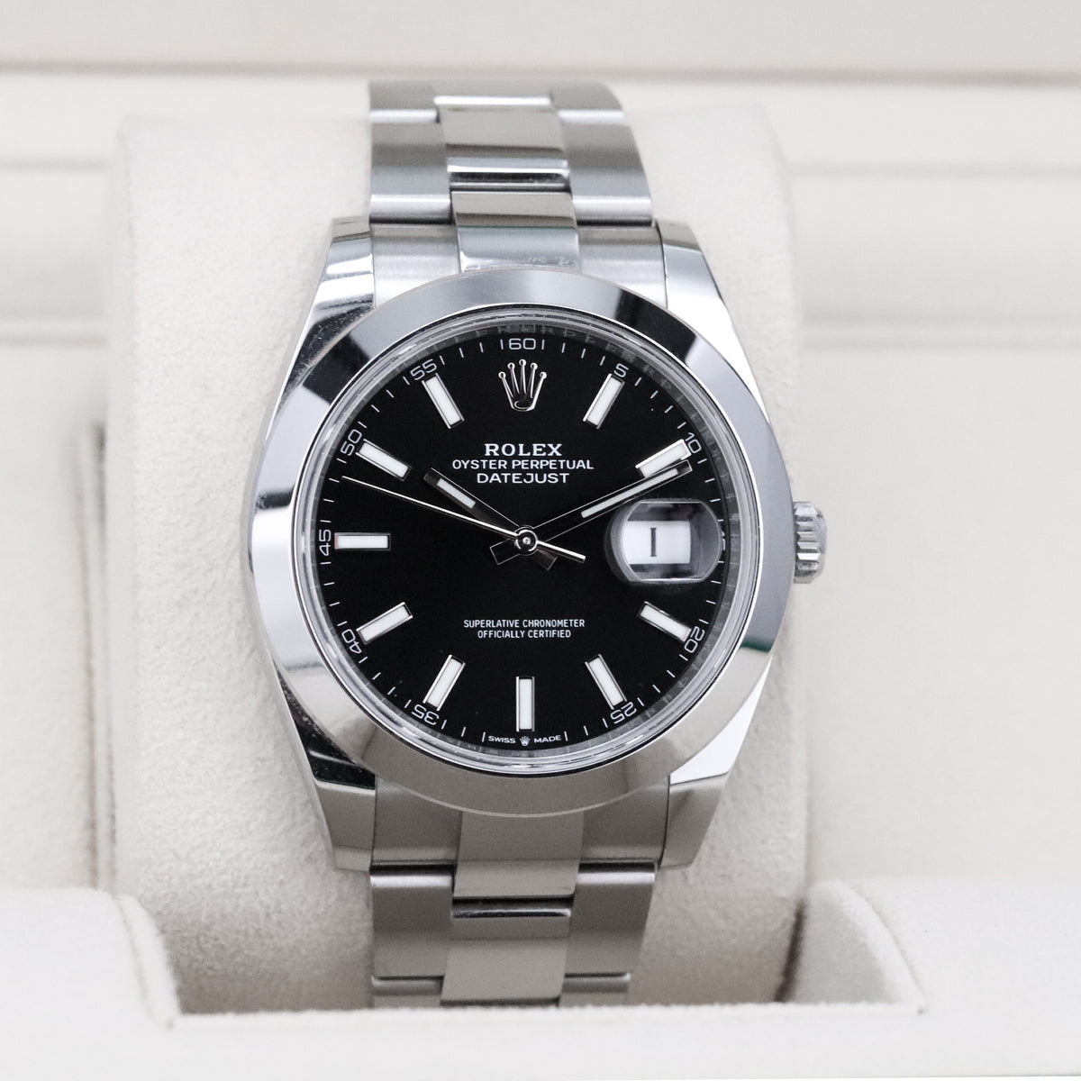 Rolex Datejust [2022 COMPLETE] 41mm Steel Case Black Dial Steel Silver Bezel Oyster Bracelet 126300