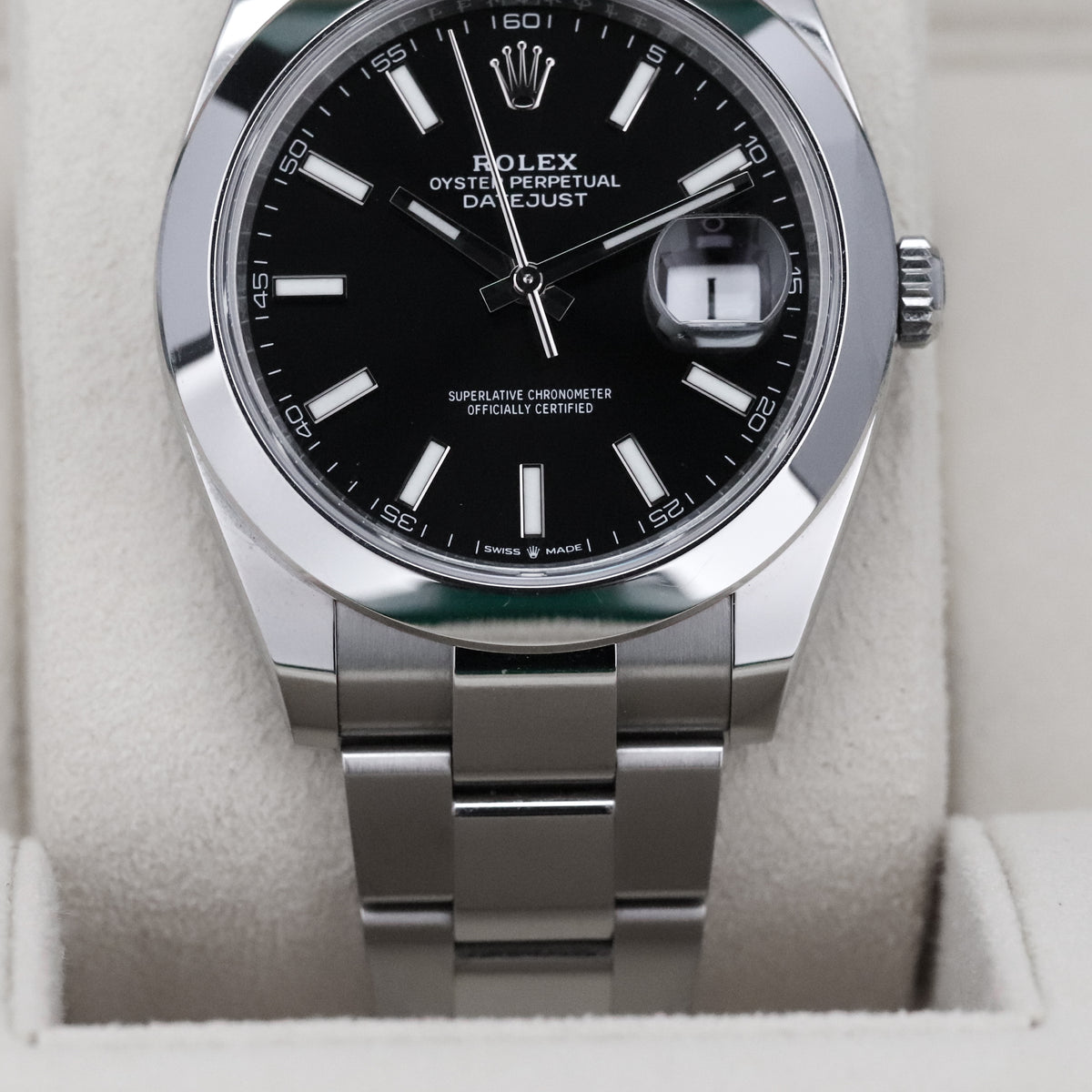 Rolex Datejust [2022 COMPLETE] 41mm Steel Case Black Dial Steel Silver Bezel Oyster Bracelet 126300