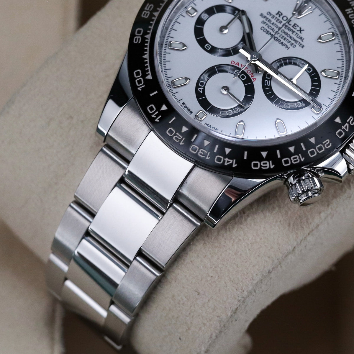 Rolex Daytona Panda 2021 Complete 40mm Stainless Steel Case White Dial Black Ceramic Bezel Oyster Bracelet 116500LN
