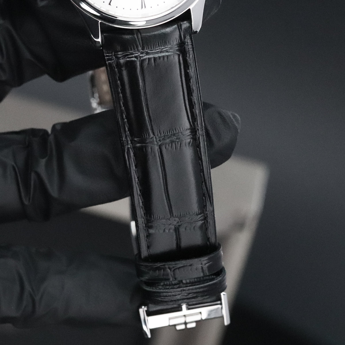 Jaeger-LeCoultre Master Ultra Thin [2021 Complete] 39mm Steel Case White Dial Moonphase Silver Steel Bezel Leather Strap Q1368430