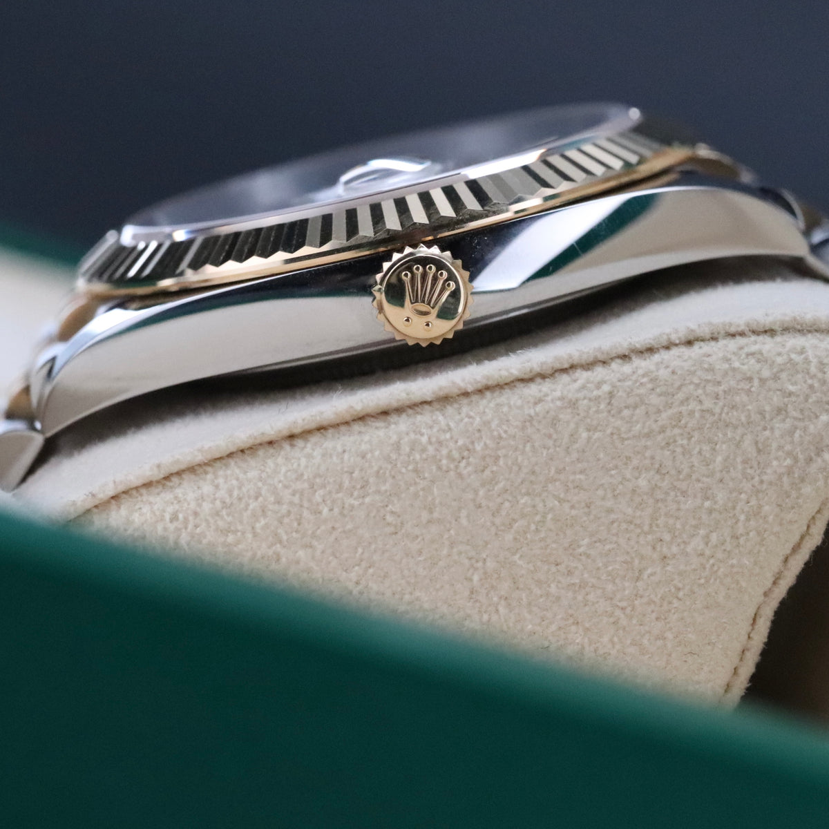 Rolex Datejust 41 [Complete Set Mint] Two Tone Yellow Gold White Dial Fluted Jubilee 126333
