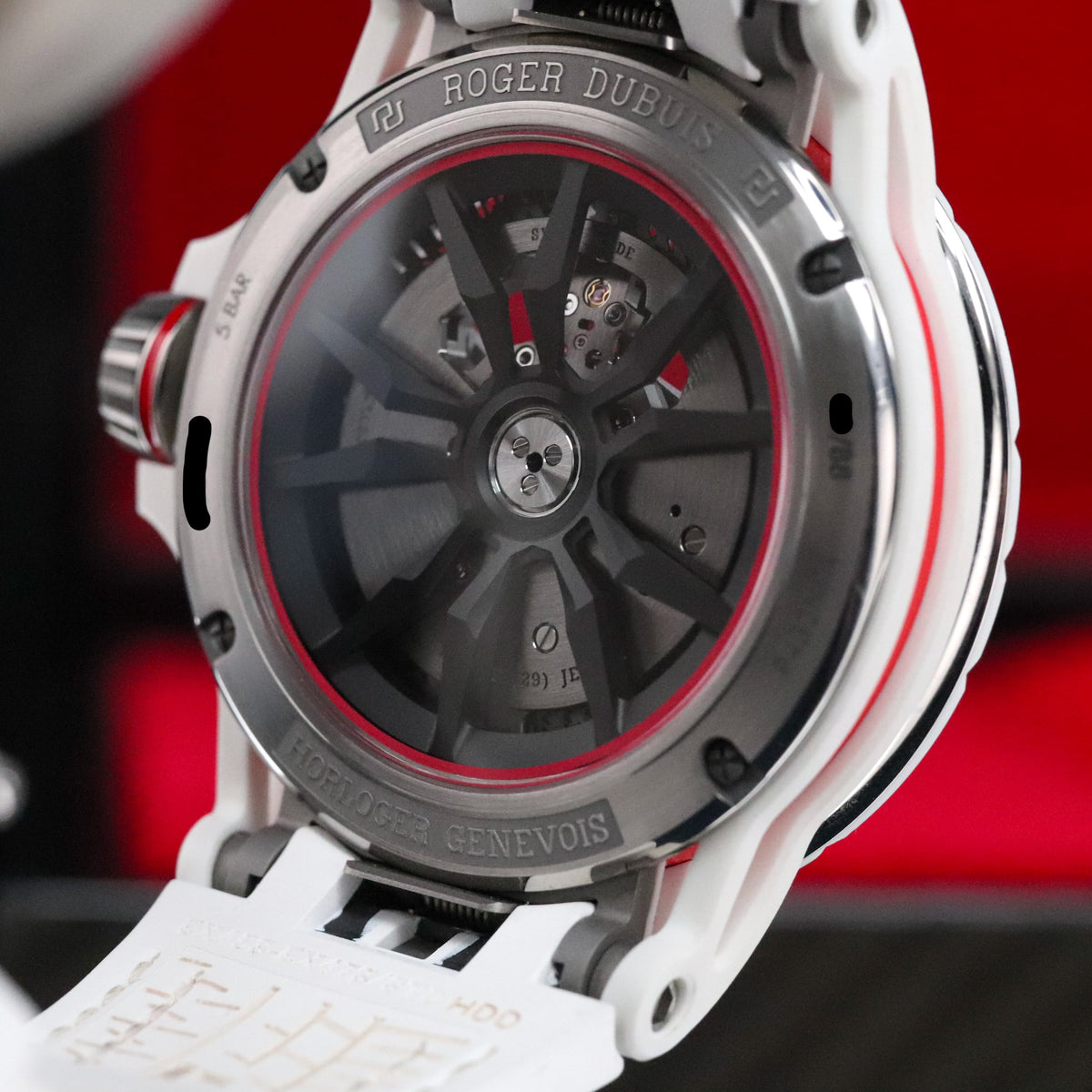 Roger Dubuis Excalibur Spider [Complete Mint] Huracan 45 Red Limited 88pcs Titanium White RDDBEX1040