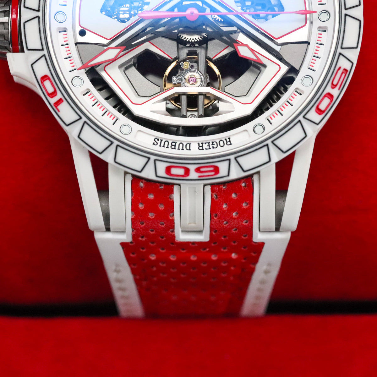 Roger Dubuis Excalibur Spider [Complete Mint] Huracan 45 Red Limited 88pcs Titanium White RDDBEX1040