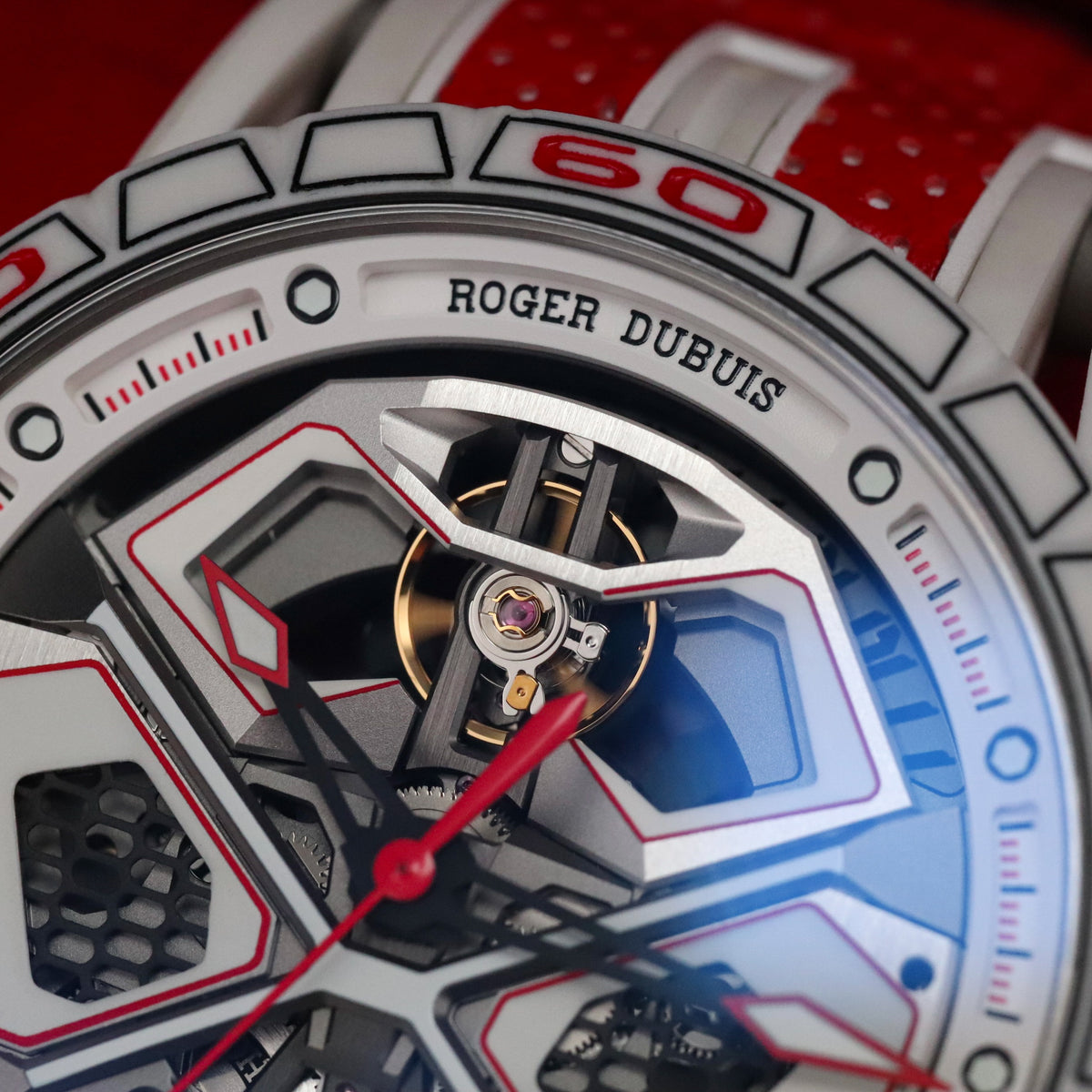 Roger Dubuis Excalibur Spider [Complete Mint] Huracan 45 Red Limited 88pcs Titanium White RDDBEX1040