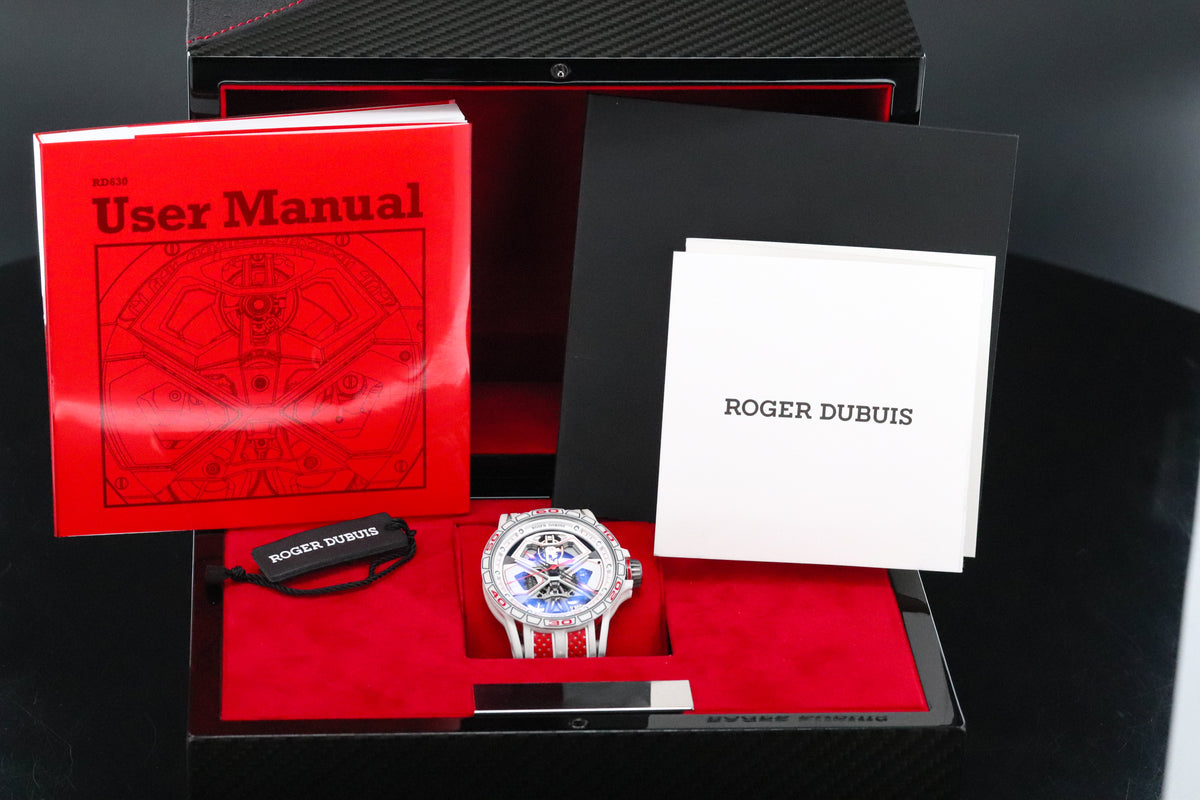 Roger Dubuis Excalibur Spider [Complete Mint] Huracan 45 Red Limited 88pcs Titanium White RDDBEX1040