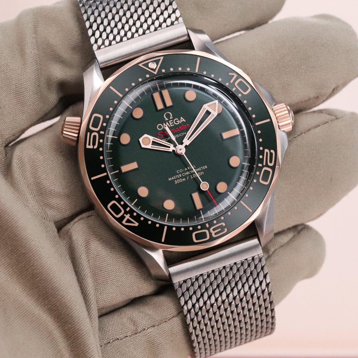 Omega Seamaster Diver 300m [2025 Complete Set] 42mm Titanium Bronze Green Ceramic 210.90.42.20.10.001