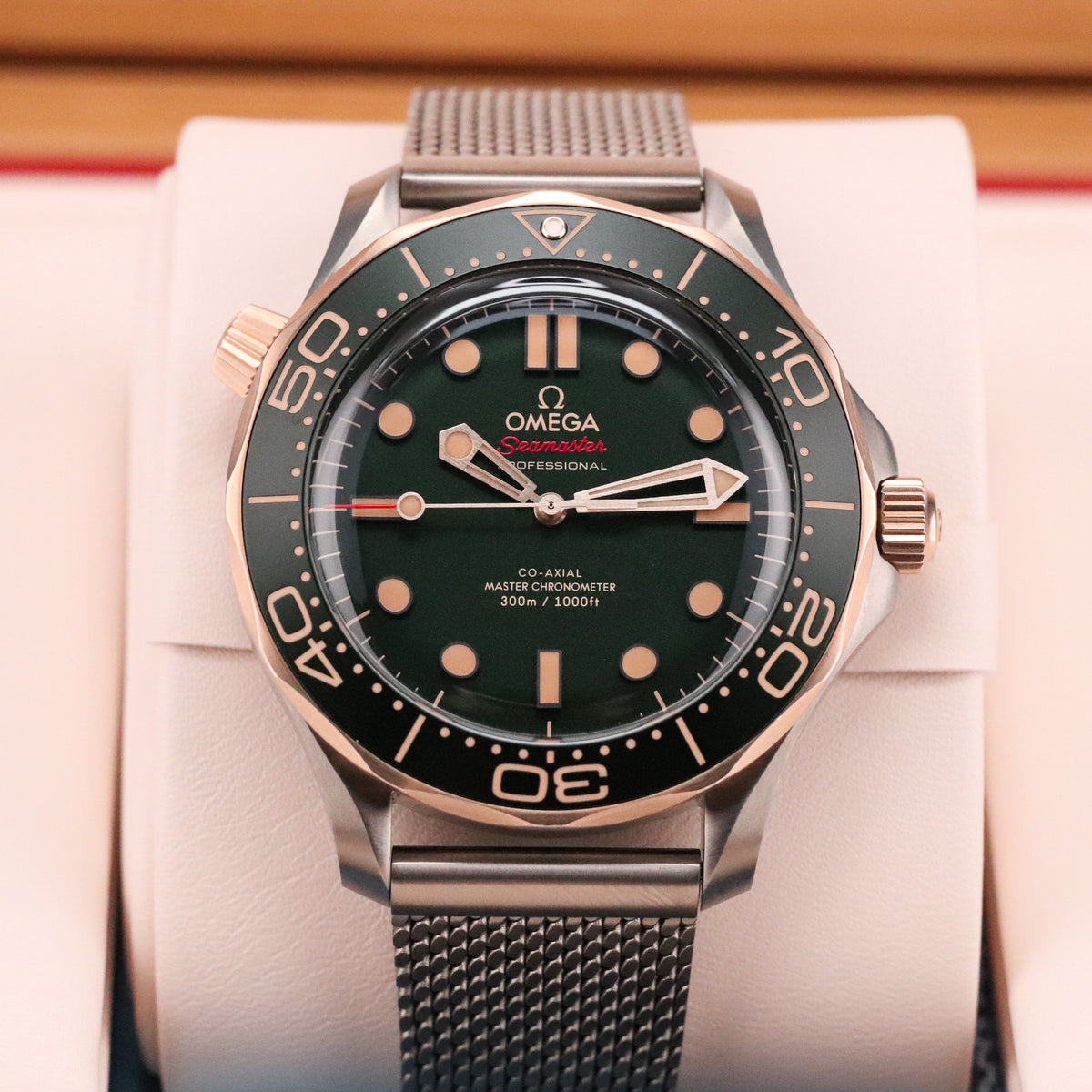 Omega Seamaster Diver 300m [2025 Complete Set] 42mm Titanium Bronze Green Ceramic 210.90.42.20.10.001