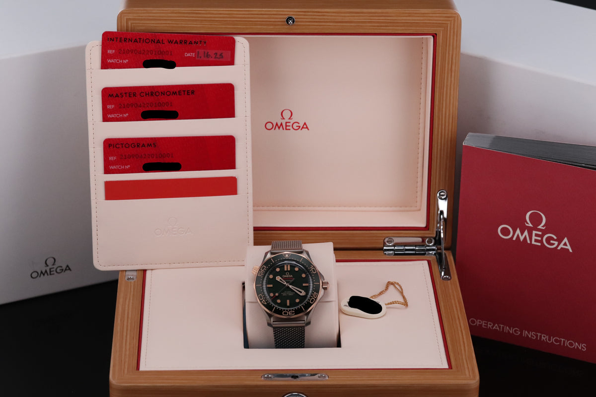 Omega Seamaster Diver 300m [2025 Complete Set] 42mm Titanium Bronze Green Ceramic 210.90.42.20.10.001