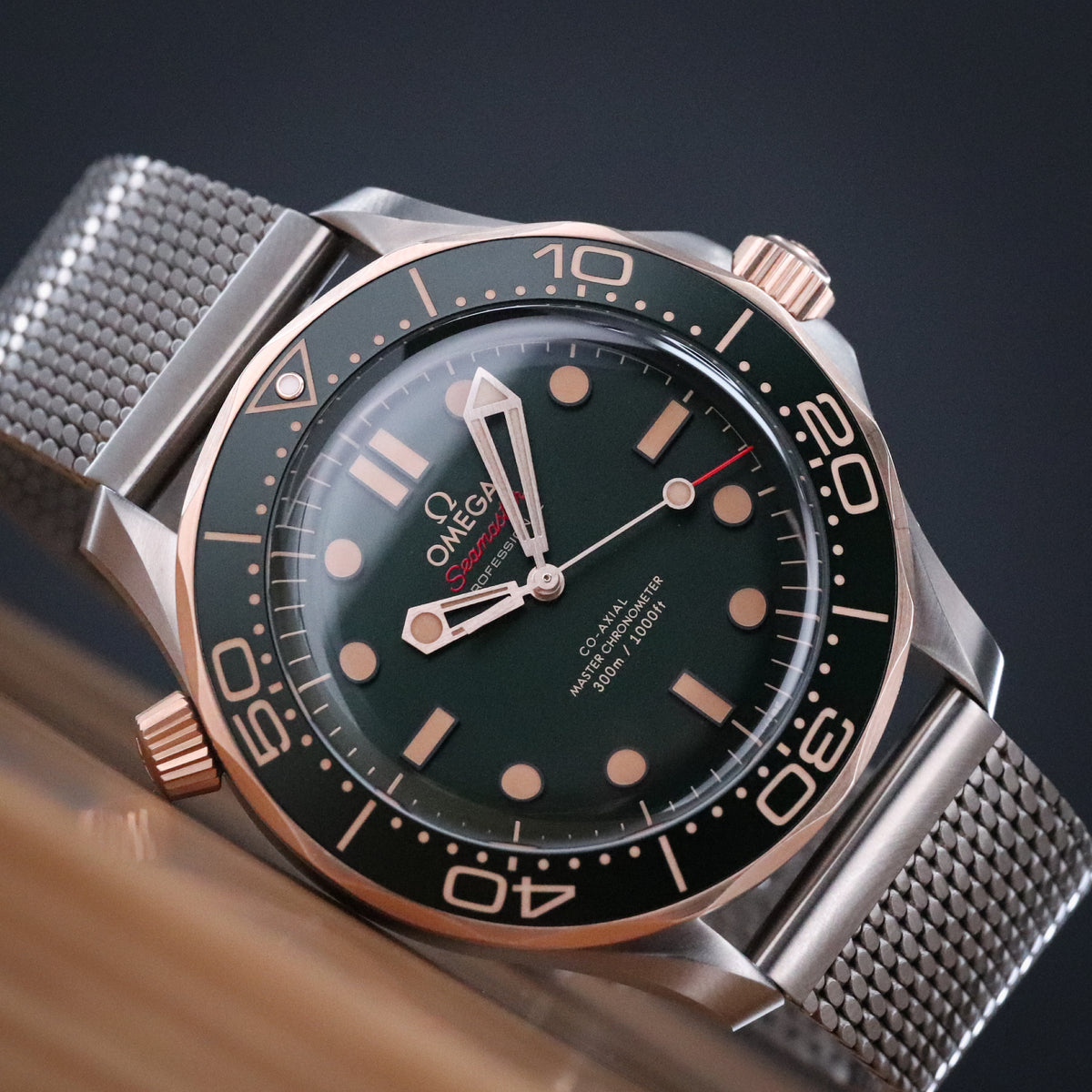 Omega Seamaster Diver 300m [2025 Complete Set] 42mm Titanium Bronze Green Ceramic 210.90.42.20.10.001