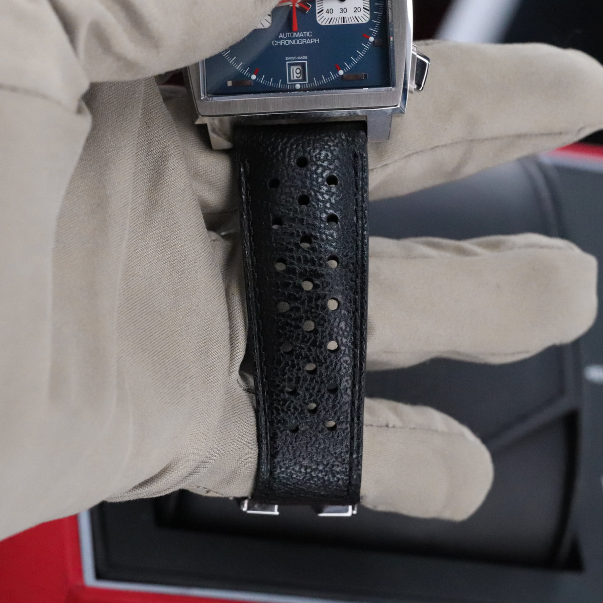 TAG Heuer Monaco Calibre 11 [2024 Complete Set] 39mm Chronograph Steel Blue Dial Square Auto CAW211P