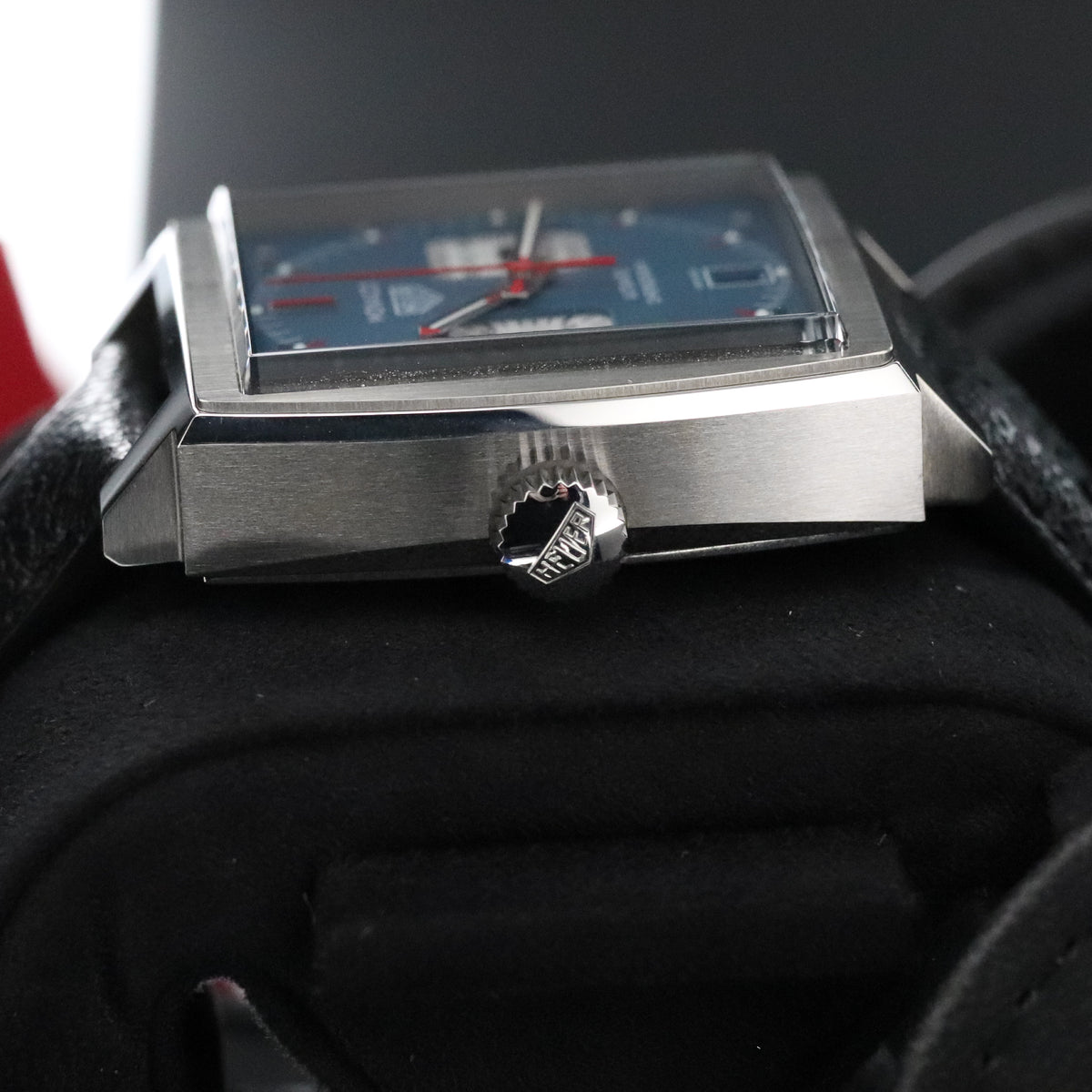 TAG Heuer Monaco Calibre 11 [2024 Complete Set] 39mm Chronograph Steel Blue Dial Square Auto CAW211P