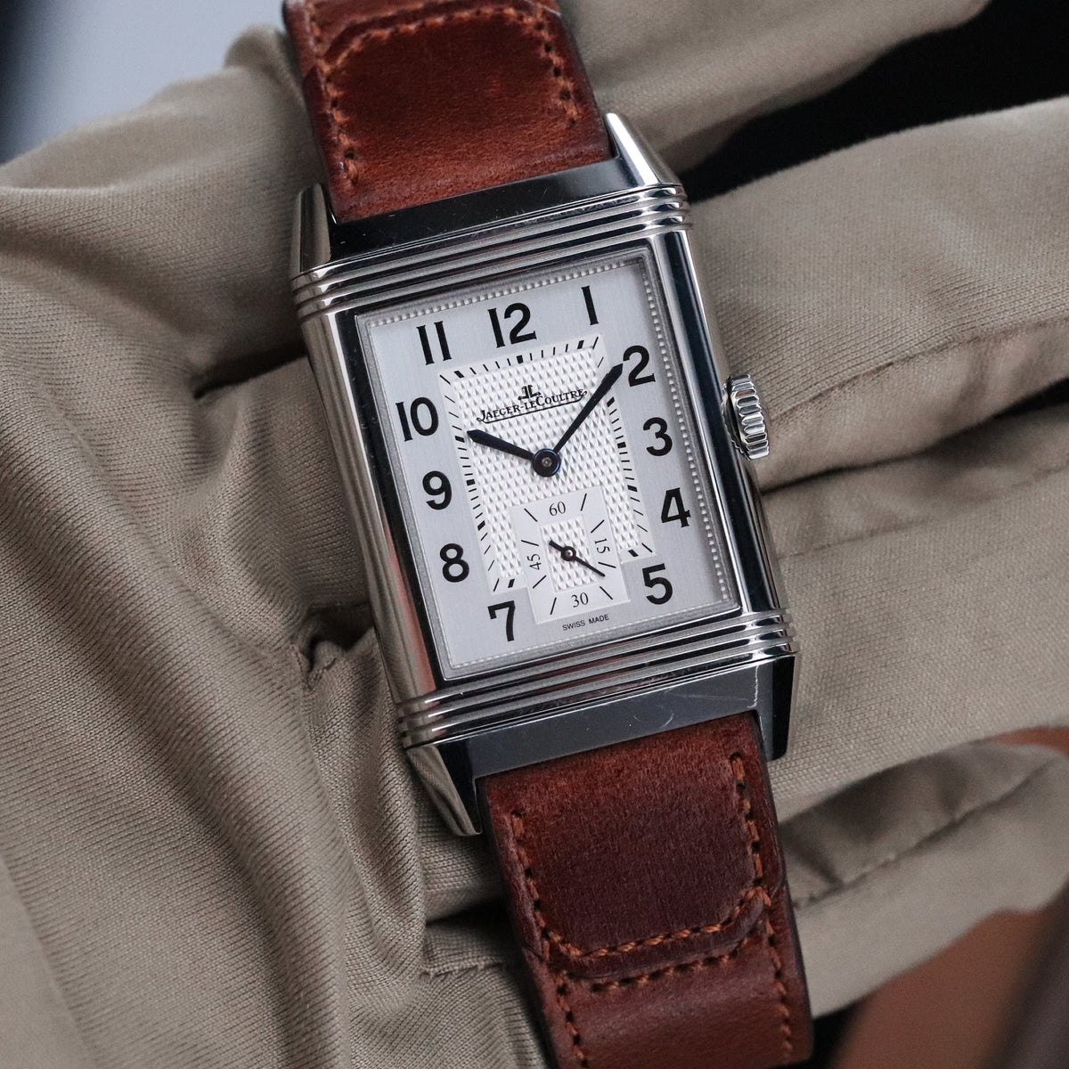 Jaeger-LeCoultre Reverso Duoface Classic Duoface [2024 Complete Set] 47mm Steel Small Second Large Leather Q3848422