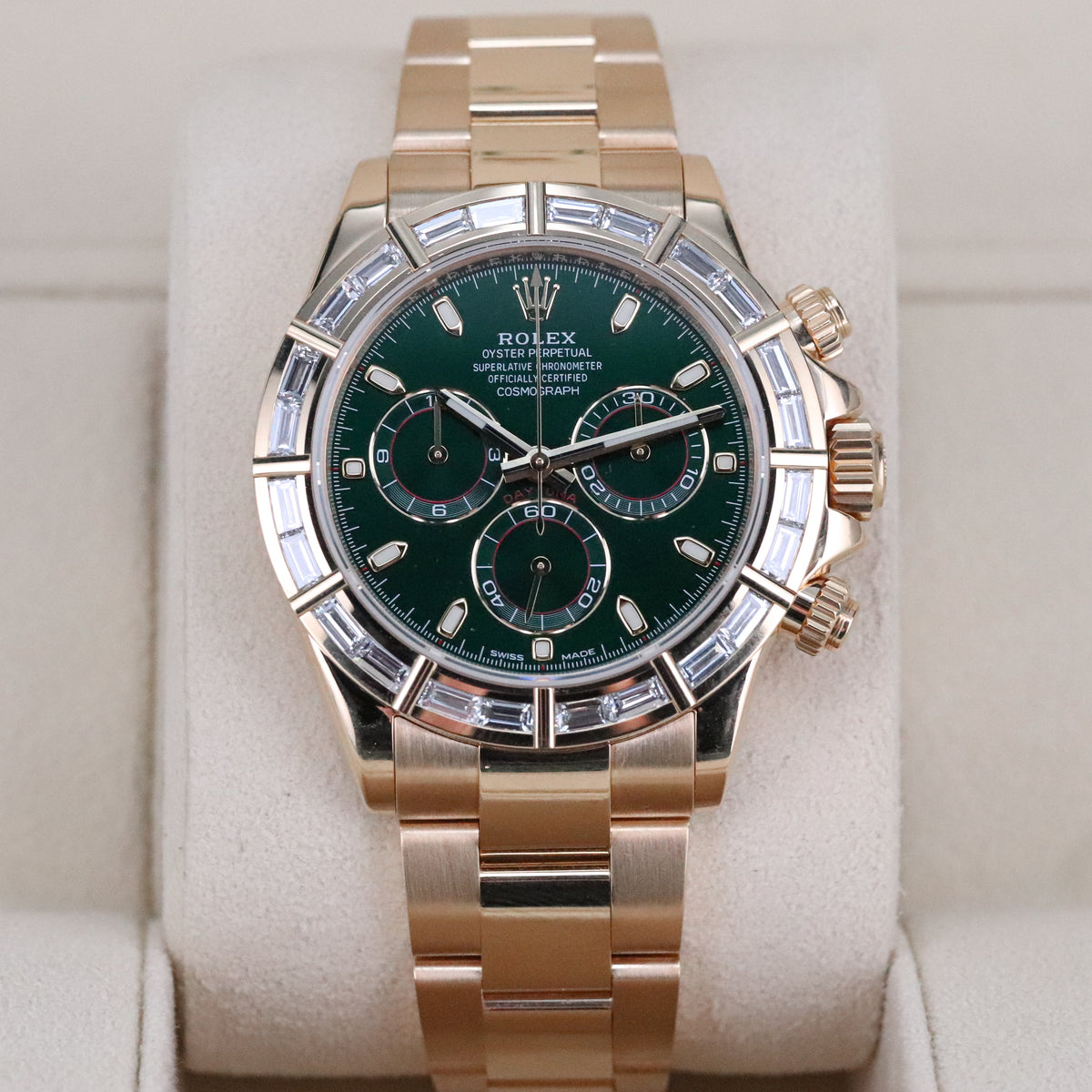 Rolex Daytona John Mayer Baguette [2020 Complete Set] RARE All Factory Off Catalog 116568BR
