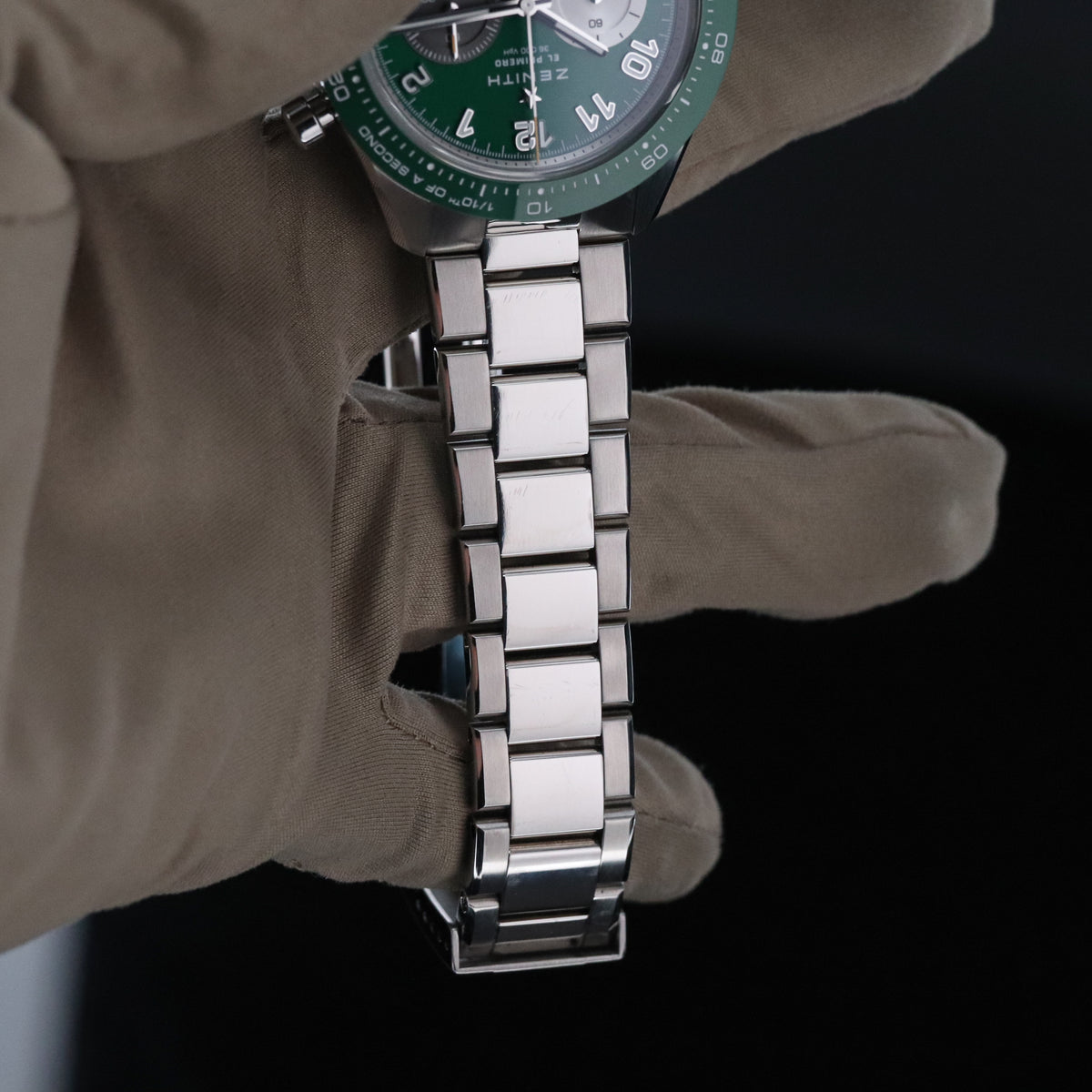 Zenith Chronomaster Sport [2023 Complete] Aaron Rodgers 1/250 Green Dial Bezel Steel 03.3117.3600