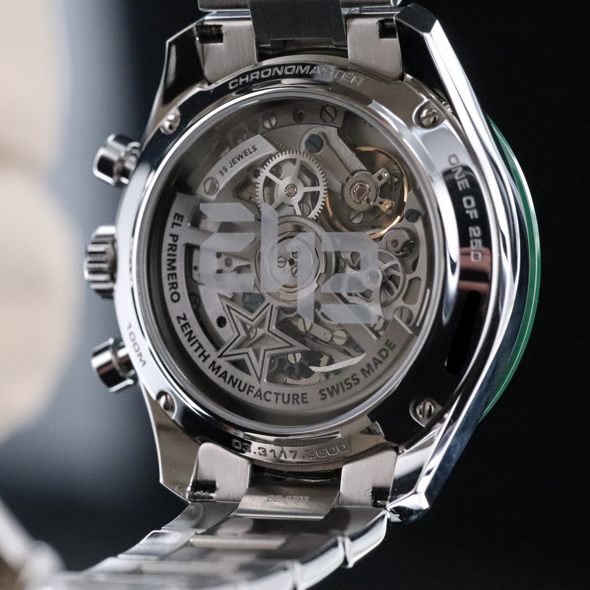 Zenith Chronomaster Sport [2023 Complete] Aaron Rodgers 1/250 Green Dial Bezel Steel 03.3117.3600