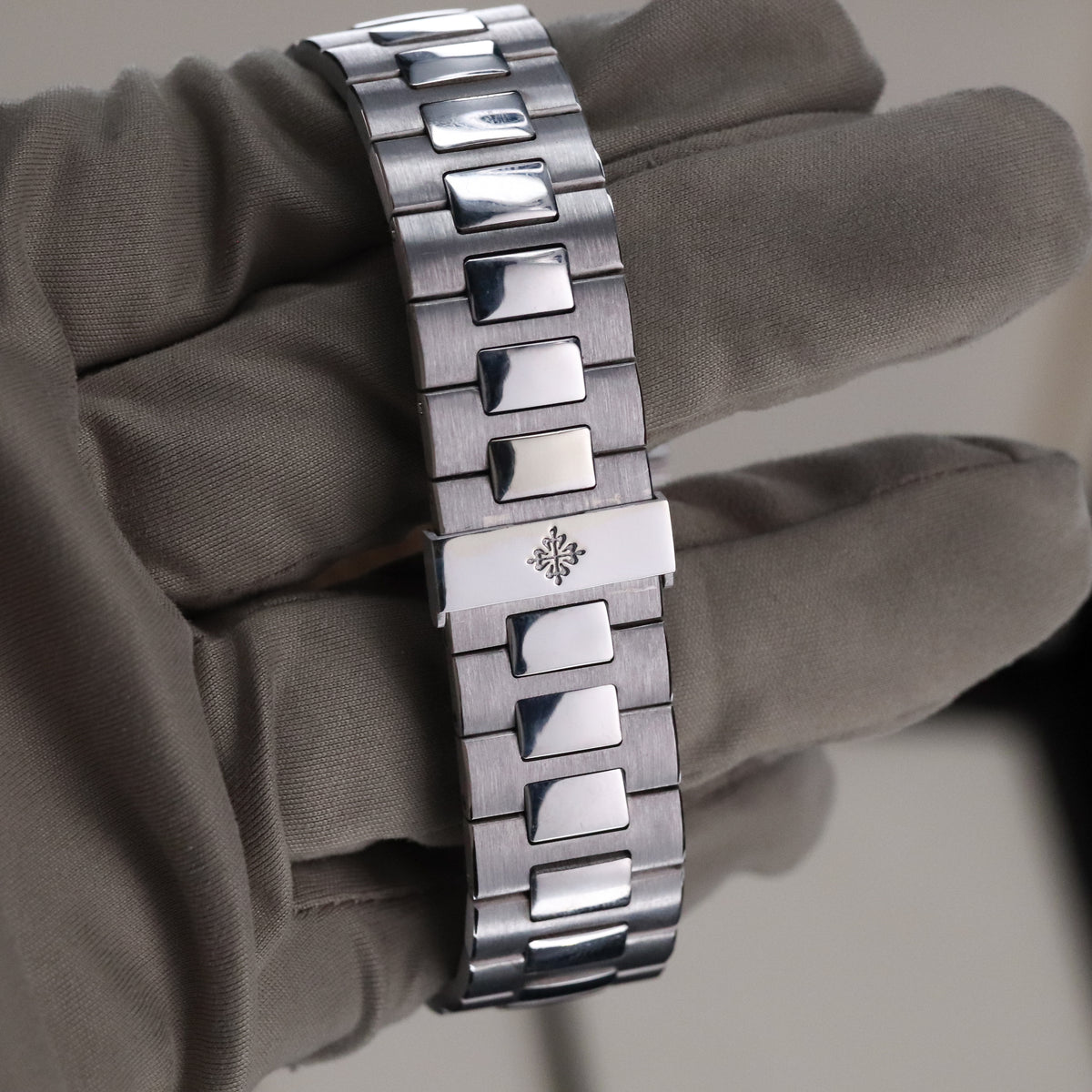 Patek Philippe Nautilus 5711 Green Baguette White Gold OEM Movement, Rest is Custom