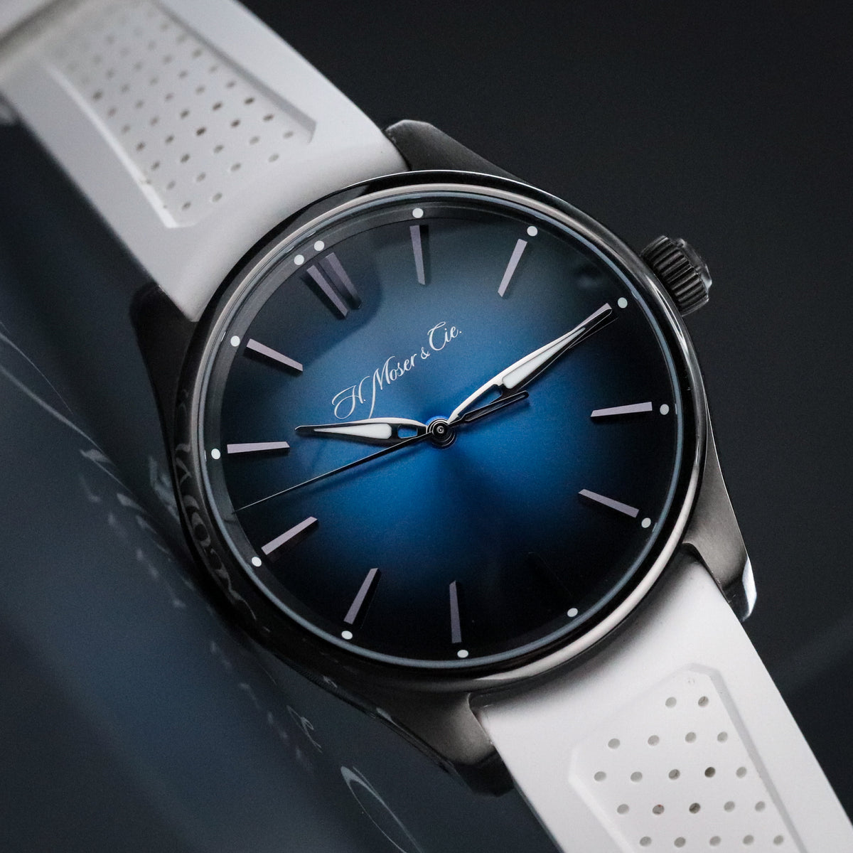 H. Moser & Cie. Pioneer Centre Seconds [2024 Complete Set] Funky Blue Steel DLC 42mm 3200 1205