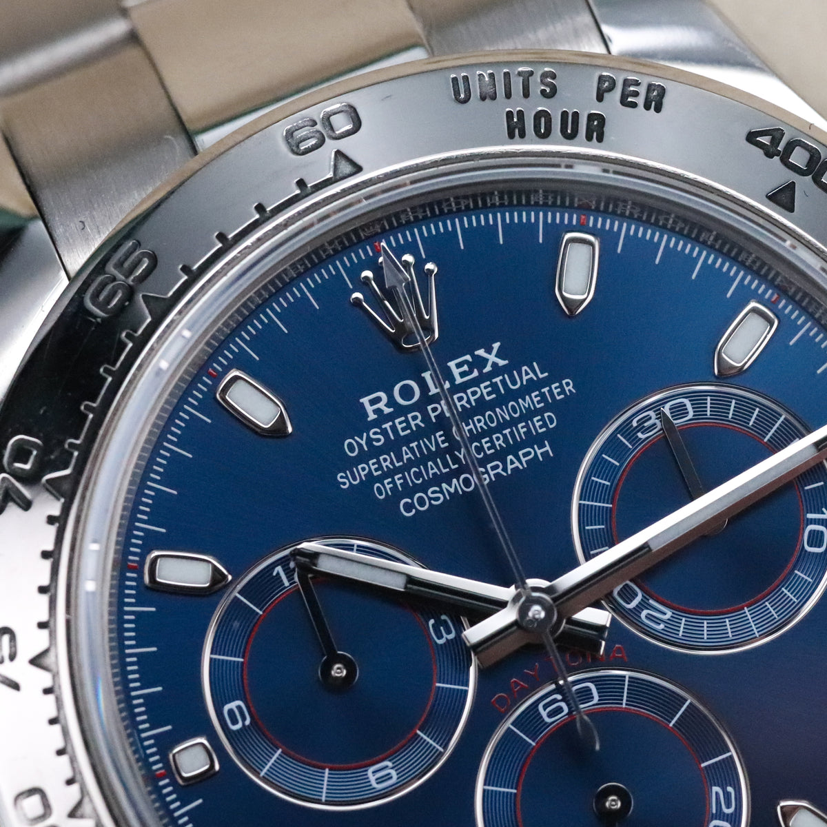 Rolex Daytona Cosmograph Daytona [Complete Set] White Gold Bright Blue Dial 40mm Oyster Automatic 116509