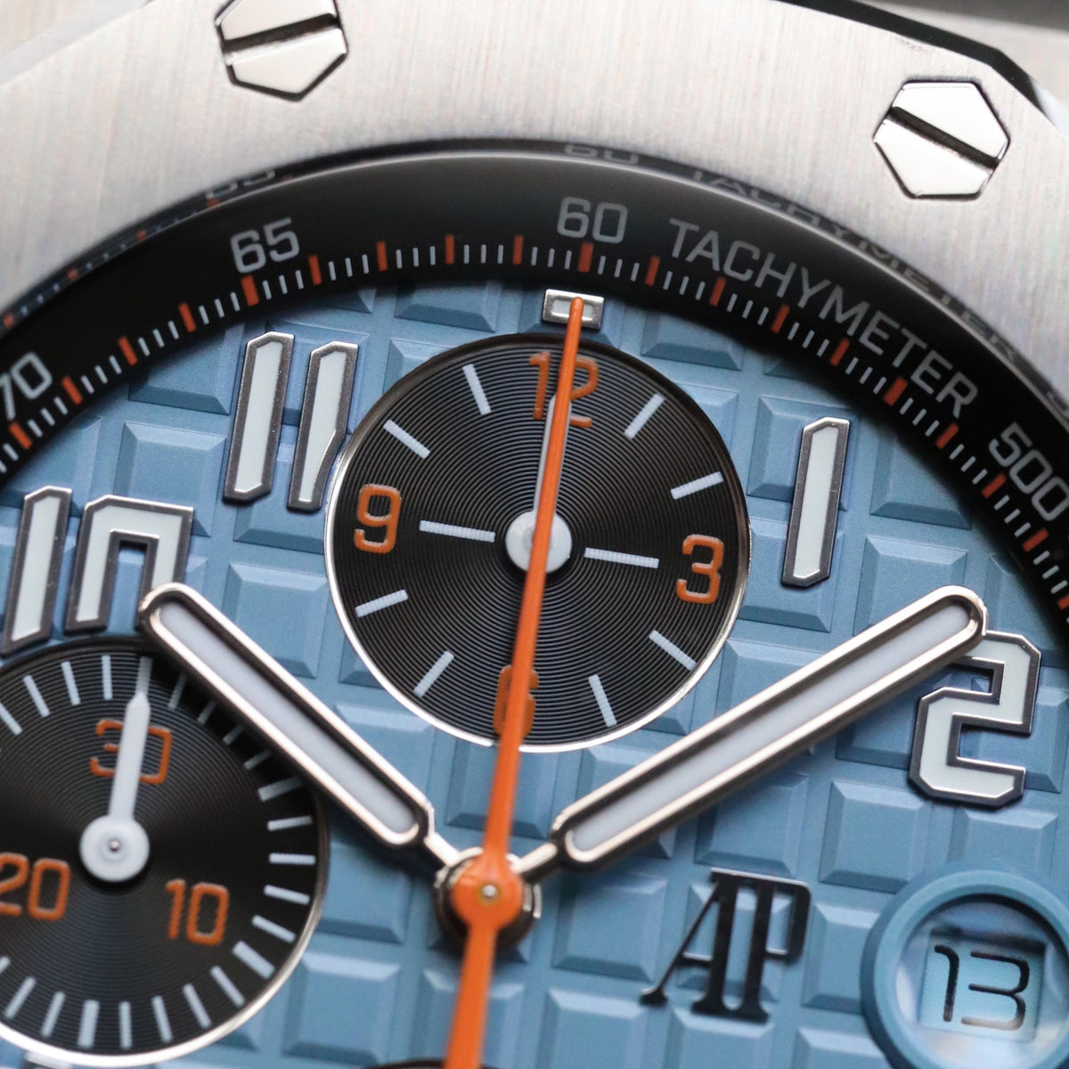 Audemars Piguet Royal Oak Offshore 42mm Tiffany Baby Blue Orange Steel 26238ST.OO.A340CA.01