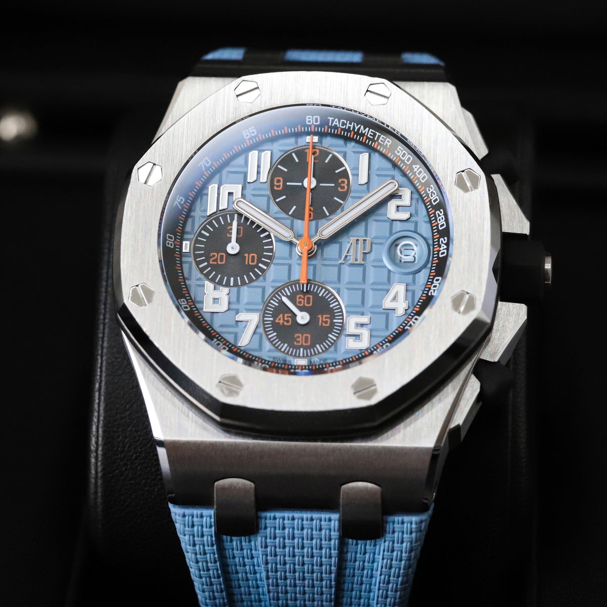 Audemars Piguet Royal Oak Offshore 42mm Tiffany Baby Blue Orange Steel 26238ST.OO.A340CA.01