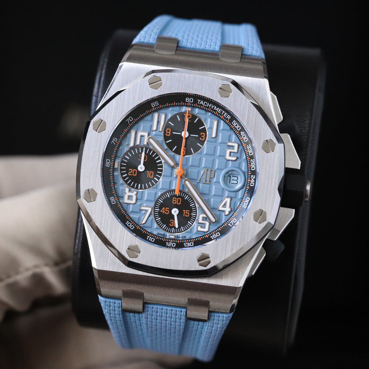 Audemars Piguet Royal Oak Offshore 42mm Tiffany Baby Blue Orange Steel 26238ST.OO.A340CA.01